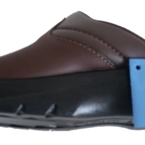 New Men's FlyFlot ROGER brown leather clogs - Picture 5 of 7